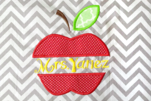 Apple Split Applique: A Versatile Embroidery Design