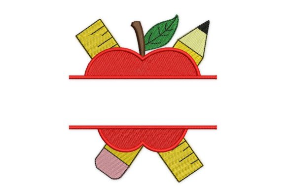 Back to School Apple and Ruler Design Review