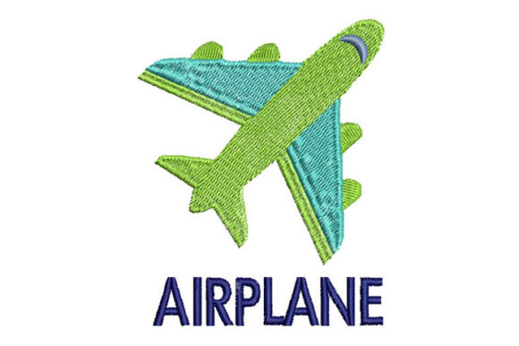 Charming Airplane Embroidery for Creative Gifts