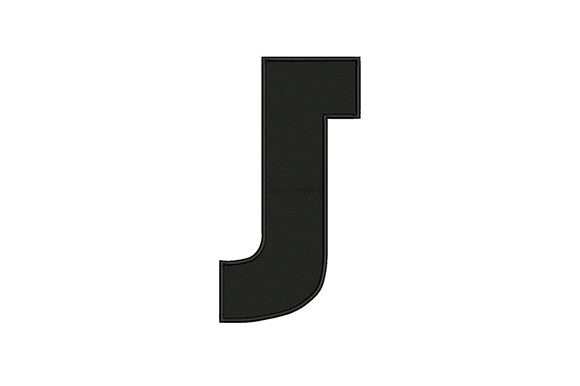 Charming Letter J for Personalized Embroidery