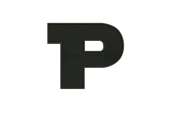 Charming Letter P for Personalized Embroidery