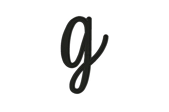 Elegant Lower Case Alphabet G for Seasonal Designs