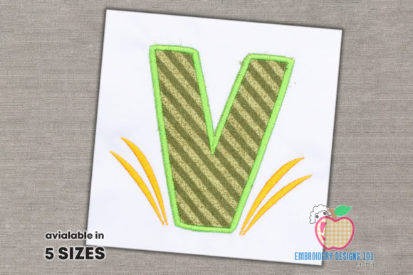 Exploring Letter a with Grass Applique