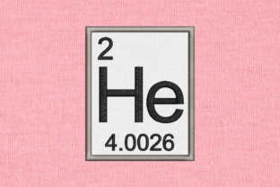 Helium Embroidery: A Science-Chic Addition